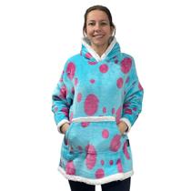Cobertor Com Mangas Juvenil Sulley Sullivan Monstros S.A., Zona Criativa, Hoodie Oversized Original