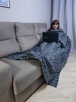 Cobertor com Mangas - Onça - 1,90m x 1,50m - Dryas