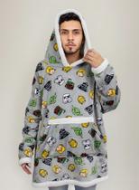 Cobertor Com Mangas Oversized Hoodie Juvenil Star Wars Macio Cobertor Com Mangas Oversized Hoodie Juvenil Star Wars Macio