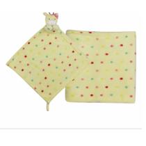 Cobertor com Naninha Girafa amarelo Djiele