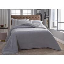 Cobertor Com Sherpa Jacquard Tranças Casal 1,80Mx2,20M Cinza Cobertor Com Sherpa Jacquard Tranças Casal 1,80Mx2,20M Cinza