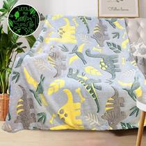 Cobertor COMFAR Dinosaur Glow in Dark 127x152cm de lã