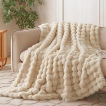 Cobertor COOVA Faux Fur Cozy Plush 127x152 cm Light Taupe