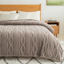 Cobertor COOVA King Size Sherpa Plush Soft 229x259 cm Cobertor COOVA King Size Sherpa Plush Soft 229x259 cm
