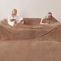 Cobertor COOVA Oversized King Fleece 305x305 cm, marrom macio Cobertor COOVA Oversized King Fleece 305x305 cm, marrom macio