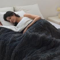 Cobertor COOVA Ultra Soft Faux Fur Twin 152x203 cm cinza escuro