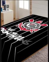 Cobertor Corinthians casal 1,80 m x 2,20 m Raschel plus JOLITEX anti alérgico. - JOLITEX TERNILLE