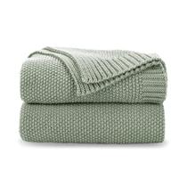 Cobertor CozeCube 152x203 cm Soft Cozy Cable Knit Sage Green Cobertor CozeCube 152x203 cm Soft Cozy Cable Knit Sage Green