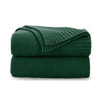 Cobertor CozeCube Knit Throw 152x203cm verde esmeralda