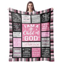 Cobertor CUJUYO Christian Presentes para mulheres Eu sou um filho de Deus