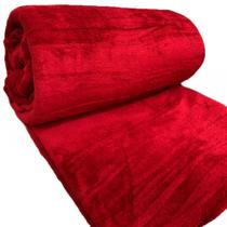 Cobertor Day Manta Aveludada Microfibra Casal Padrão 01 Peça - Vermelho