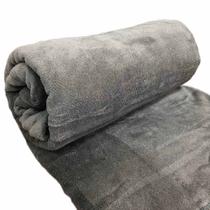 Cobertor Day Manta Aveludada Microfibra Macia Solteiro 01 Peça - Cinza