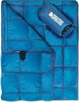 Cobertor de acampamento Covature Puffy, leve e quente, azul