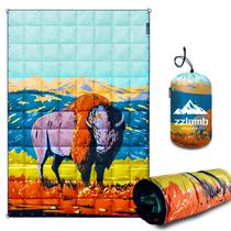 Cobertor de acampamento zzlamb 132x191 cm, leve e repelente de água Cobertor de acampamento zzlamb 132x191 cm, leve e repelente de água