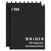 Cobertor de amortecimento de som AMUFON Large 96 x 80 polegadas 2 unidades