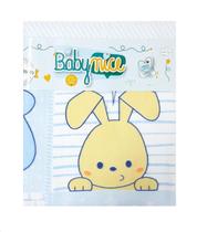 COBERTOR DE BEBÊ 100% ALGODÃO 70 CM X 90 CM BABY NICE Azul