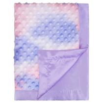 Cobertor de bebê BEILIMU 76x102 cm roxo Tie Dye Minky Satin