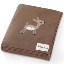 Cobertor de bebê Bleu La La Deer Mocha 89x79 cm 100% algodão Cobertor de bebê Bleu La La Deer Mocha 89x79 cm 100% algodão