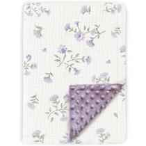 Cobertor de bebê BOPRIO 76x102 cm de lã de musselina floral macia Cobertor de bebê BOPRIO 76x102 cm de lã de musselina floral macia