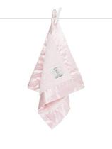 Cobertor de bebê de girafa pequena - Blanky - Cobertor macio com guarnição de cetim - Cobertor de carrinho de bebê - Newborn Baby Essentials & Baby Gifts - 14x14 - Rosa