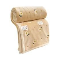 Cobertor De Bebê Em Flanela Com Estampa Floral, Cobertura Macia Para Soneca Infantil, Colcha Fina De
