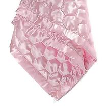 Cobertor de bebê Heavens Cuddles acolchoado de cetim 120x90cm rosa Cobertor de bebê Heavens Cuddles acolchoado de cetim 120x90cm rosa