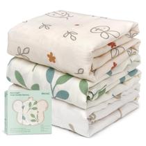 Cobertor de bebê HECCEI 120x120 cm e algodão de bambu Cobertor de bebê HECCEI 120x120 cm e algodão de bambu
