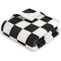 Cobertor de bebê HOMRITAR Preto Branco 76x102 cm Soft Warm Cobertor de bebê HOMRITAR Preto Branco 76x102 cm Soft Warm