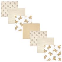 Cobertor de bebê Hudson Baby Cotton Flanela 76x76 cm Teddy Cobertor de bebê Hudson Baby Cotton Flanela 76x76 cm Teddy
