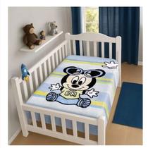 Cobertor de Bebe Infantil Raschel Plus Disney Minnie e Mickey Macio