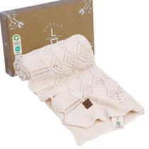 Cobertor de bebê Little Dedi Emily 76x102cm 100% algodão orgânico