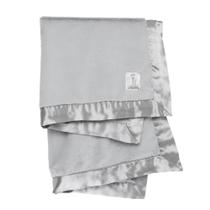 Cobertor de bebê Little Giraffe Luxe Satin Trim 74x89 cm prateado