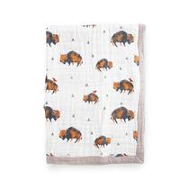 Cobertor de bebê Little Unicorn Newborn, musselina de algodão de 4 camadas Cobertor de bebê Little Unicorn Newborn, musselina de algodão de 4 camadas