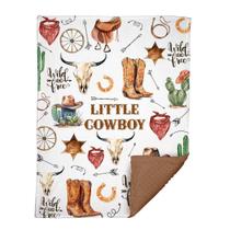 Cobertor de bebê Locobird Western Cowboy 76x102 cm Soft Warm Cobertor de bebê Locobird Western Cowboy 76x102 cm Soft Warm