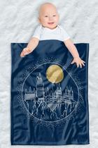 Cobertor de bebê LOGOVISION Harry Potter Hogwarts Lua Cheia