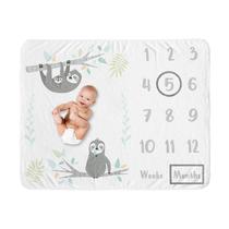 Cobertor de bebê Milestone Sweet Jojo Designs 102x127cm Cobertor de bebê Milestone Sweet Jojo Designs 102x127cm
