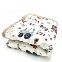 Cobertor de Bebê Natchiketa - 100% Algodão Orgânico Musselina Supersoft