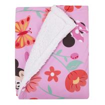 Cobertor de bebê NoJo Minnie Mouse Springtime Flowers 76x102 cm Cobertor de bebê NoJo Minnie Mouse Springtime Flowers 76x102 cm
