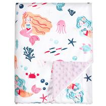 Cobertor de bebê PHF Mermaid 102x127 cm macio reversível