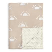 Cobertor de bebê SANDJEST 76x102 cm de pelúcia macio pontilhado nas costas