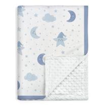 Cobertor de bebê SANDJEST 76x102 cm de pelúcia macio pontilhado nas costas