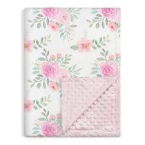 Cobertor de bebê SANDJEST 76x102 cm Floral Minky Plush Cobertor de bebê SANDJEST 76x102 cm Floral Minky Plush
