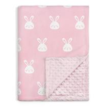 Cobertor de bebê SANDJEST Rabbit Minky 76x102cm para meninas