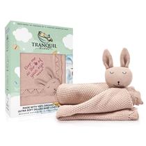 Cobertor de bebê TRANQUIL KIDDO de algodão orgânico para meninas com coelho