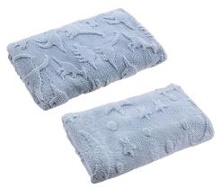 Cobertor de Berço Menino 3D Azul 110x90 cm Extra Macio Jolitex