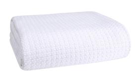 Cobertor de cama Belizzi Home 100% algodão king size branco