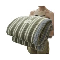 Cobertor De Chenille Macio Tricotado, Lavável Na Máquina, Feito À Mão Para Sofá E Cama