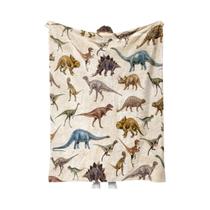 Cobertor De Dinossauro De Flanela Super Macio Para Decoração De Sala De Estar, Qualidade Garantida Cobertor De Dinossauro De Flanela Super Macio Para Decoração De Sala De Estar, Qualidade Garantida