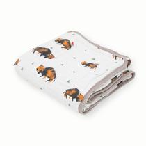 Cobertor de edredão Little Unicorn Bison Algodão Musselina 120x120cm