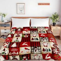 Cobertor De Flanela Com Tema De Natal, Aconchegante E Quente, Para Sofá, Cama, Presentes E Decoração Cobertor De Flanela Com Tema De Natal, Aconchegante E Quente, Para Sofá, Cama, Presentes E Decoração